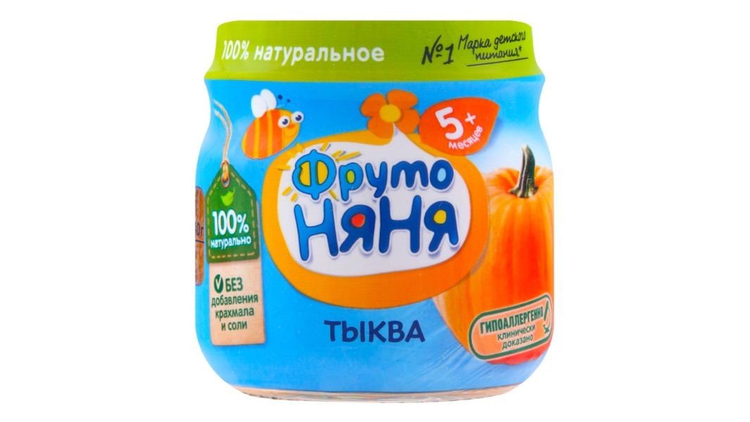 Пюре детское Фрутоняня тыква 80г