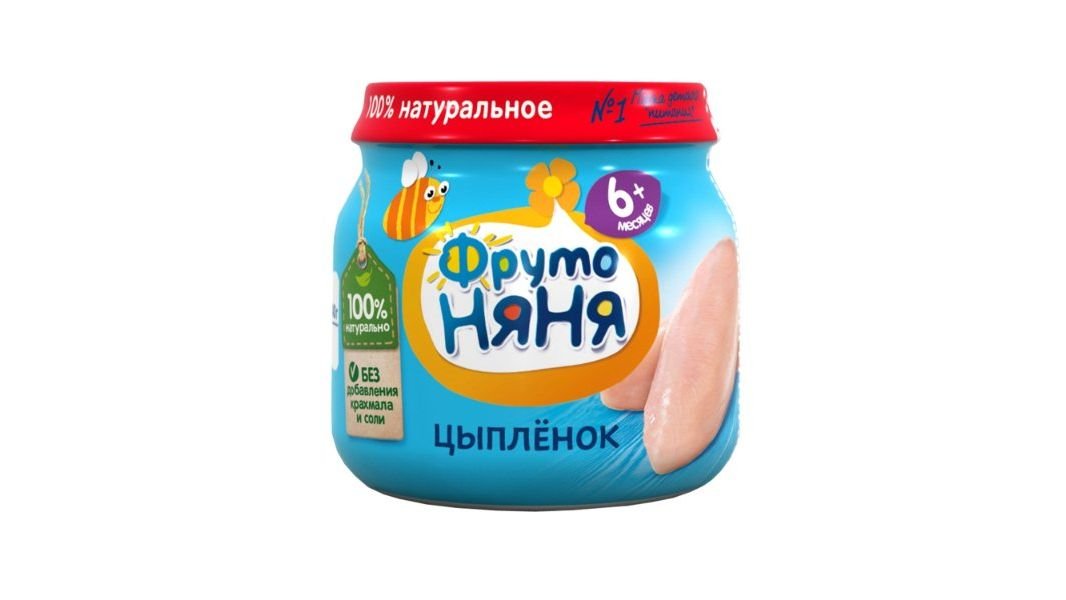 Пюре детское Фрутоняня мясное цыпленок 80г