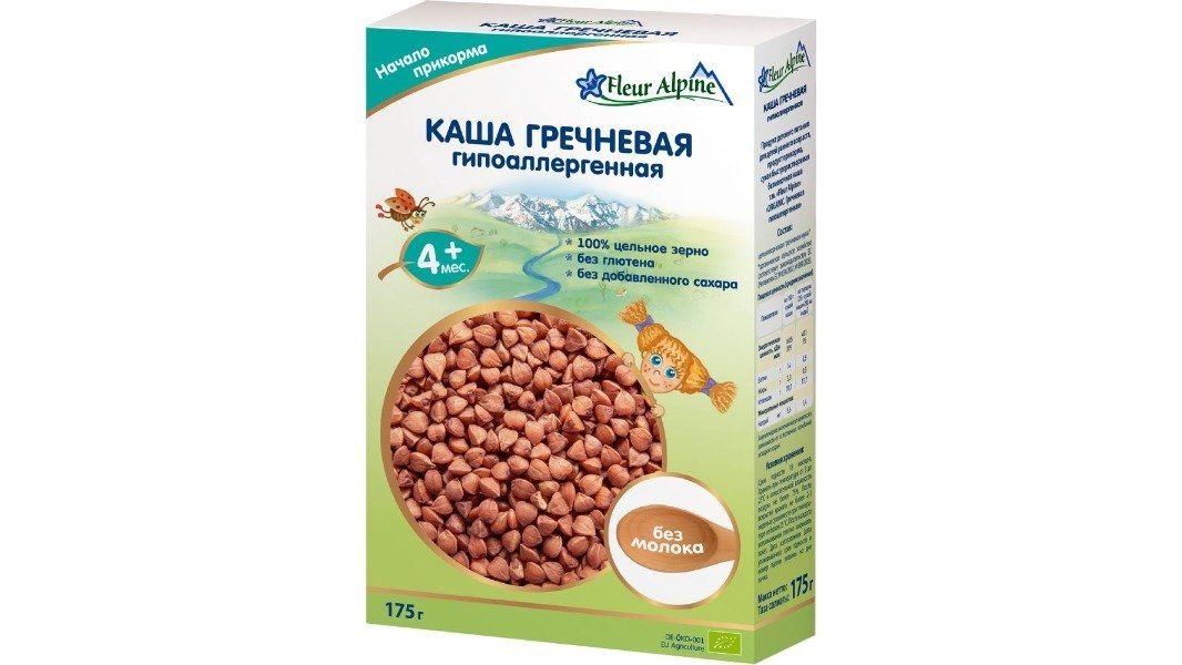 Каша детская Fleur alpine Organic гречн б/мол 50 г