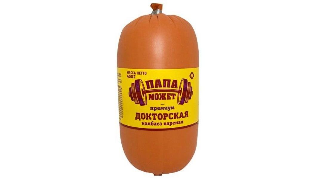 Колбаса ПАПА МОЖЕТ Докторская Премиум вар 400г