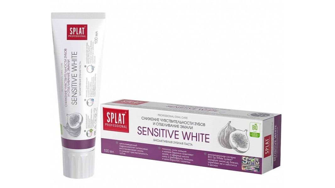 Зубная паста Splat sensitive white 130 г