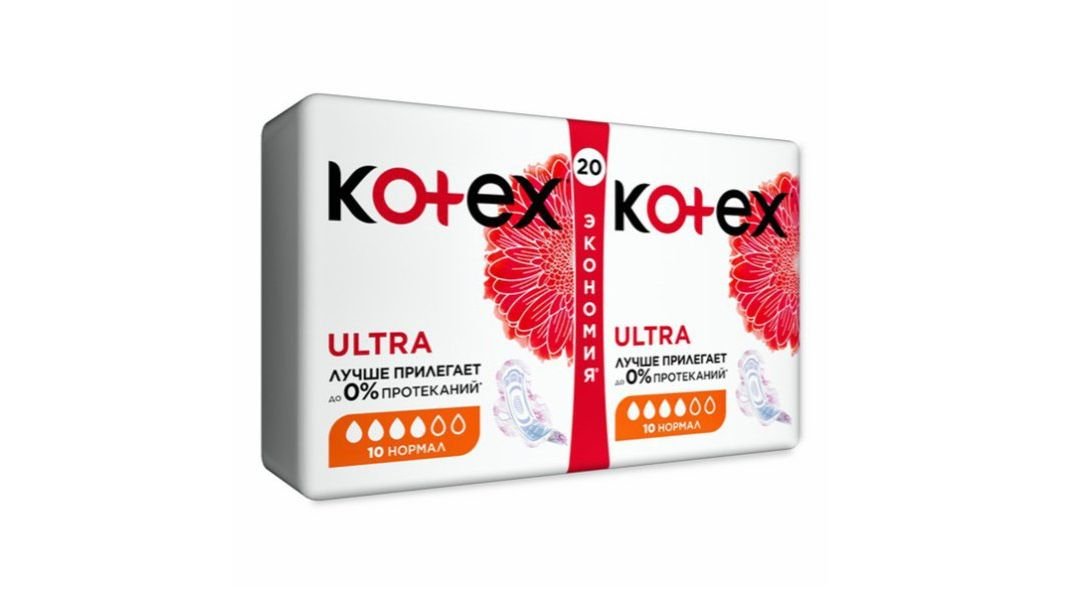 Прокладки Kotex ultra dry soft normal 20 шт
