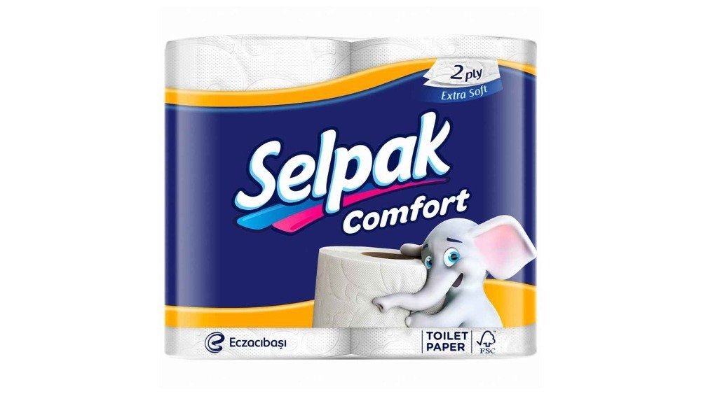 Полотенца бумажные Selpak comfort, 2 рулона