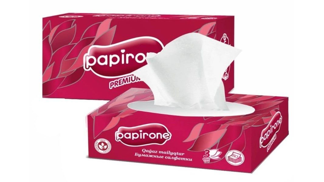 Салфетки вытяжные Papirone 3-слойные 80 шт
