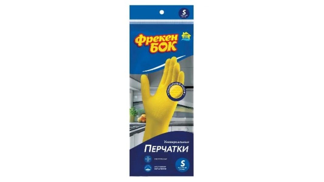 Перчатки Фрекен Бок резин плотные s