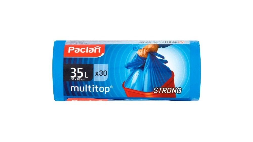 Пакеты для мусора Paclan 35 л 30 шт