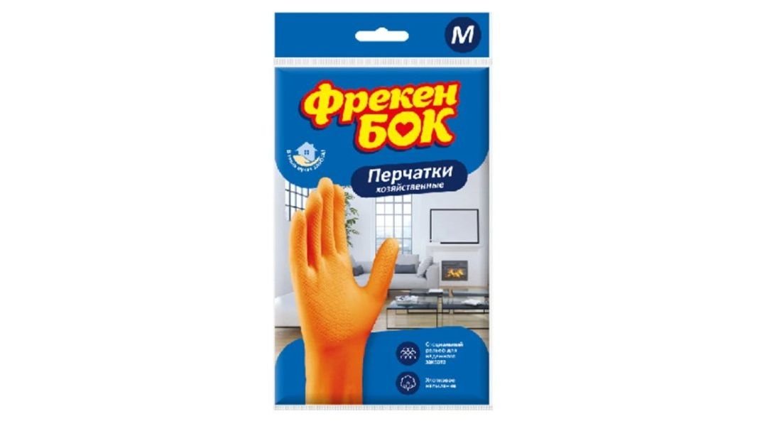 Перчатки Фрекен Бок резин универс M, шт