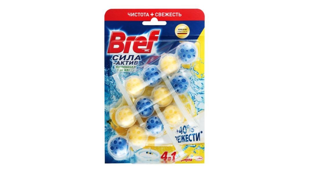 Средство BREF Сила Актив Лимон 3х50г м/у