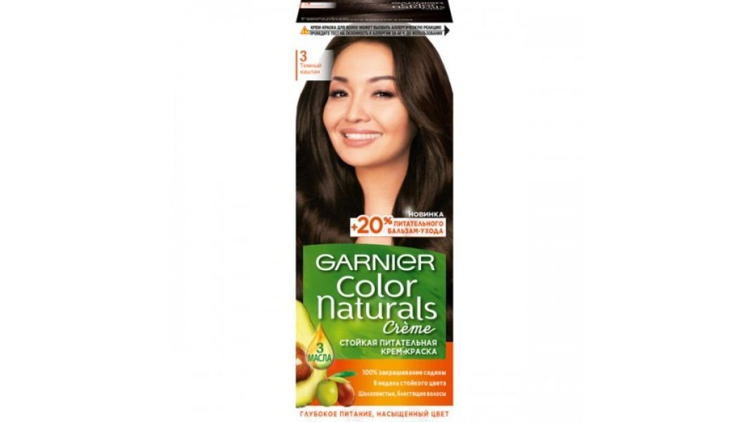 Краска Garnier color Naturals 3 темн каштан
