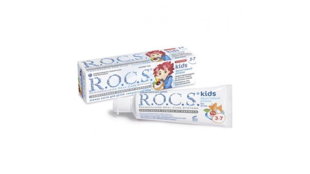 Паста зубная детский Rocs фруктовый рожок 45г