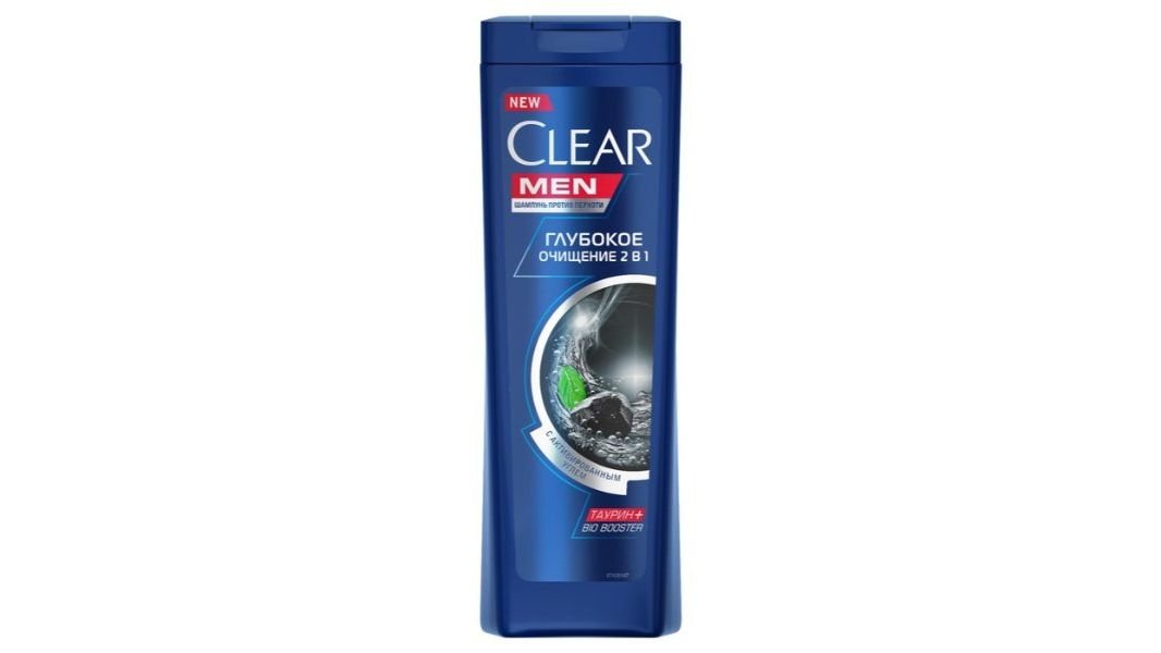 Шампунь Clear Men Глубокое очищение с углем 180 мл