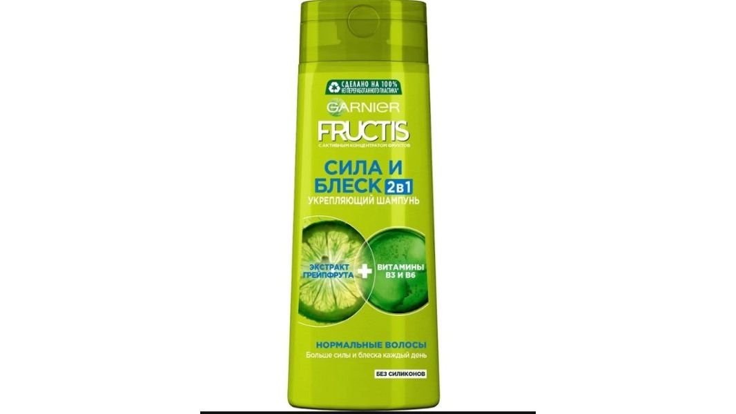 Шампунь FRUCTIS Сила и блеск 2 в 1 400мл п/у