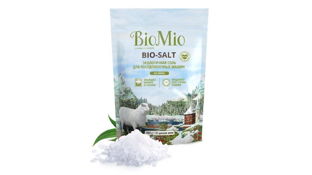 Соль Bio-Salt для посудомоечной машины BioMio 1000 г