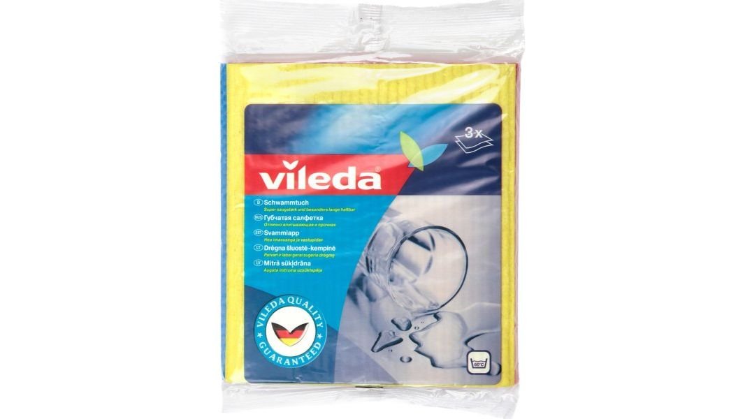 Салфетки Vileda губчатые влаговпитывающие 3 шт