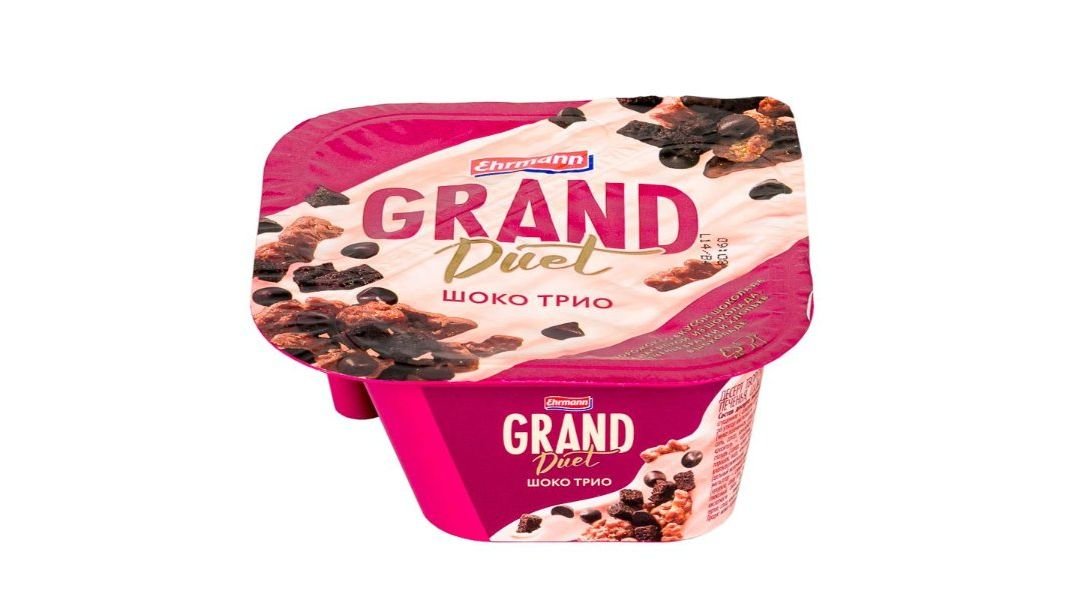 Йогурт творожный Grand Duet шоко трио 8,1 % 138г