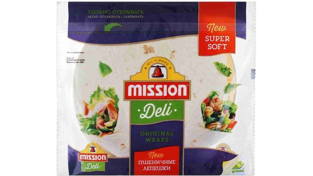Тортилья MISSION DELI Пшеничная 250г