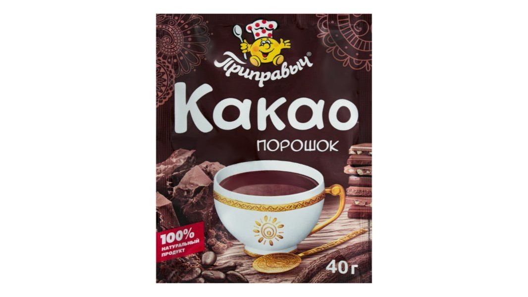 Какао ПРИПРАВЫЧ Порошок 40г м/у