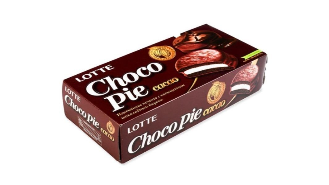 Печенье Lotte Chocolate Pie Какао 168 г