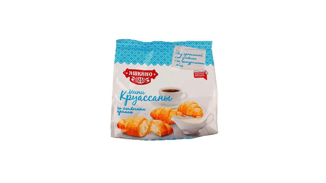 Круассан Яшкино со сливочным кремом, 180 г