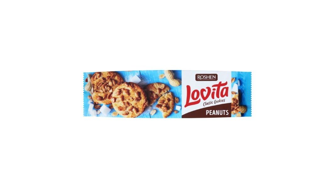 Печенье LOVITA Classic Cookies С арахисом 150г