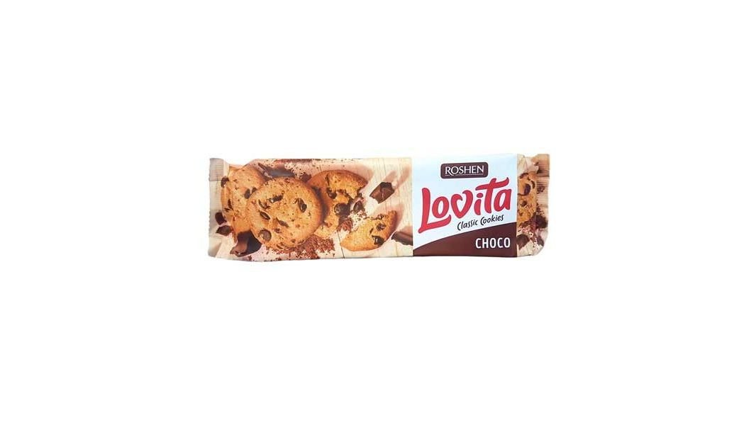 Печенье Roshen Lovita Кусочки глазури 150 г