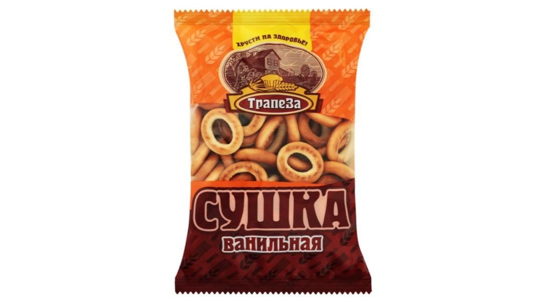 Сушки Трапеза ванильные 350г м/у