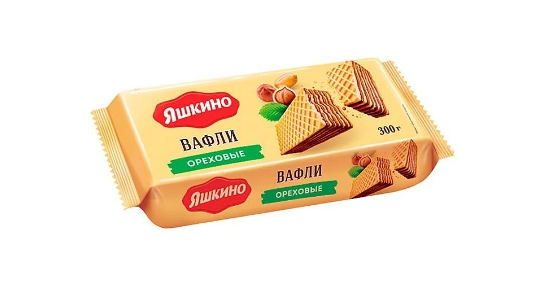 Вафли Яшкино Ореховые 300 г