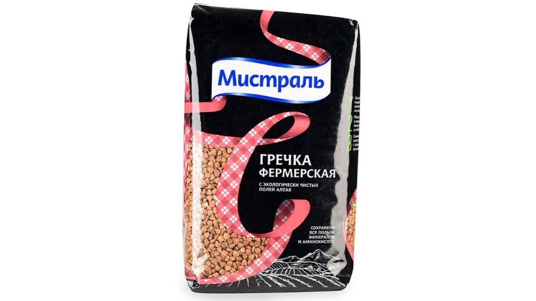 Крупа МИСТРАЛЬ Гречка Фермерская 900г м/у