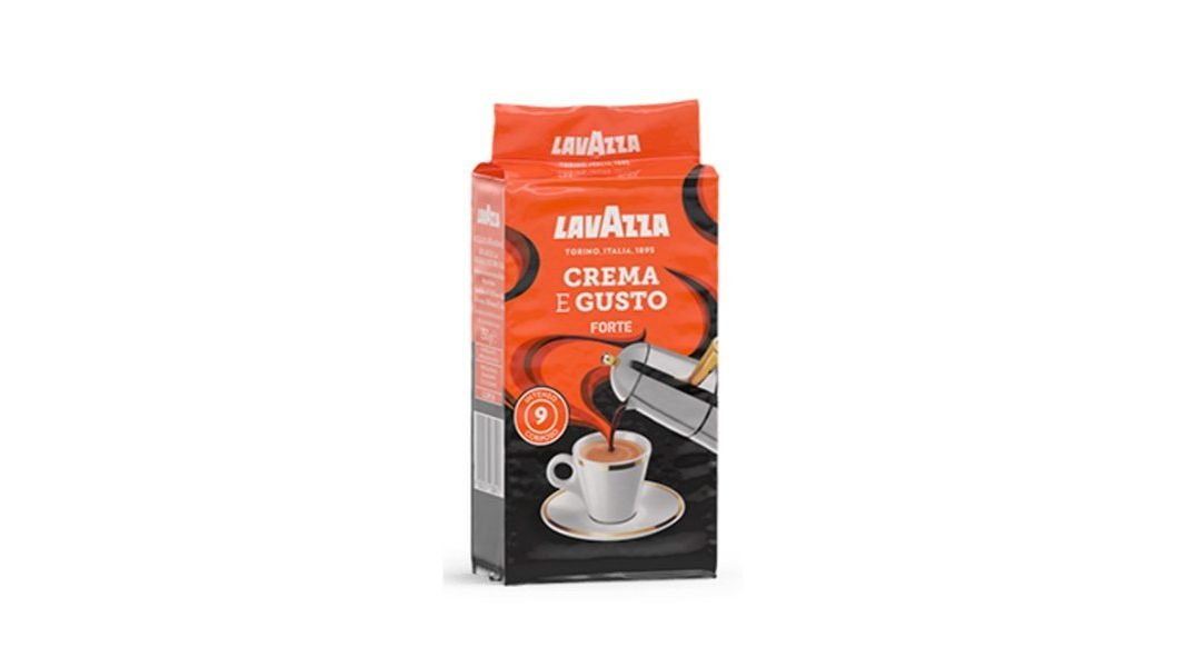 Кофе lavazza crema e gusto forte молот 250 г пакет