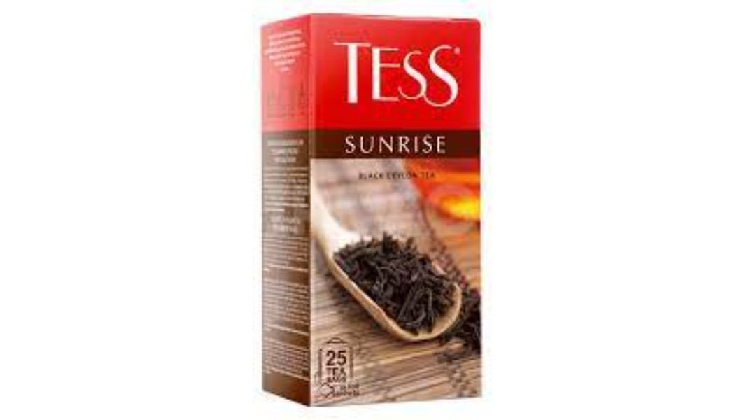 Чай tess sunrise байховый черн 2 гх25шт пак