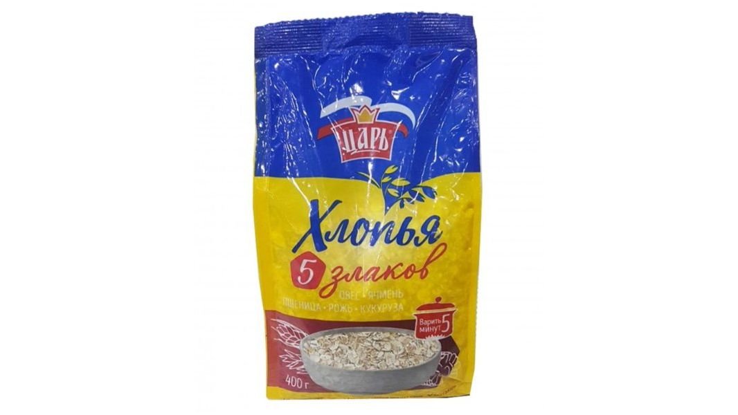 Хлопья Царь-Каша 5 злаков 400 г