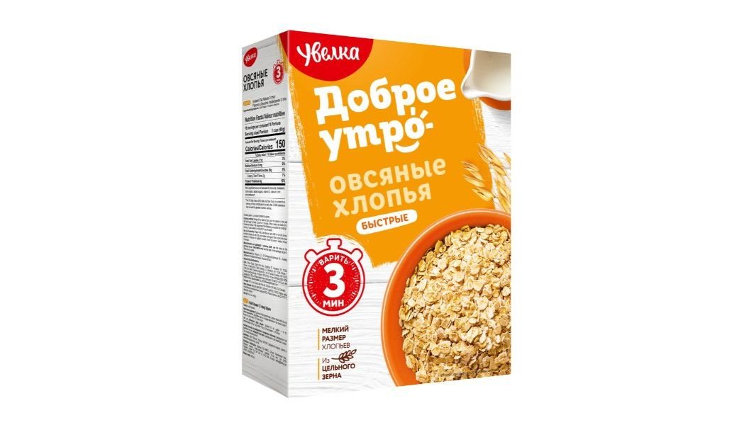 Хлопья УВЕЛКА Овсяные быстрые 400г кор