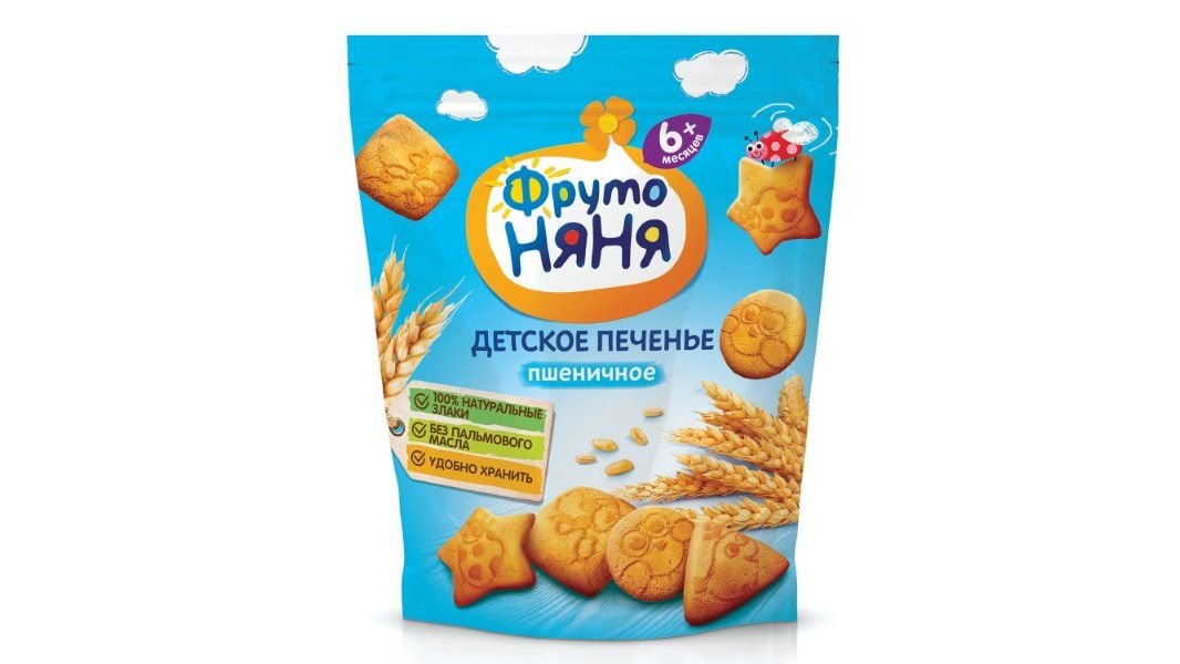 Печенье ФРУТО НЯНЯ Пшеничное 6 мес+ 120г