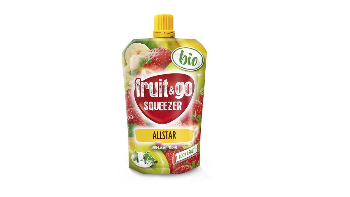 Dřeň Bio fruit&go Machland jablko-banán-jahoda