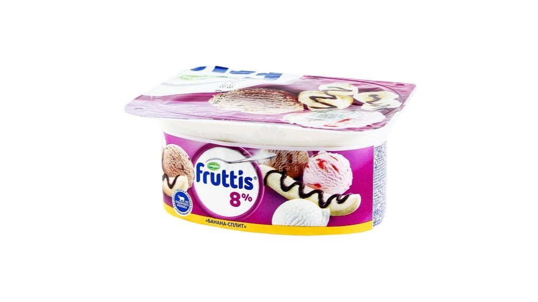 Йогурт Fruttis банан сплит пинаколада 8% 110 г