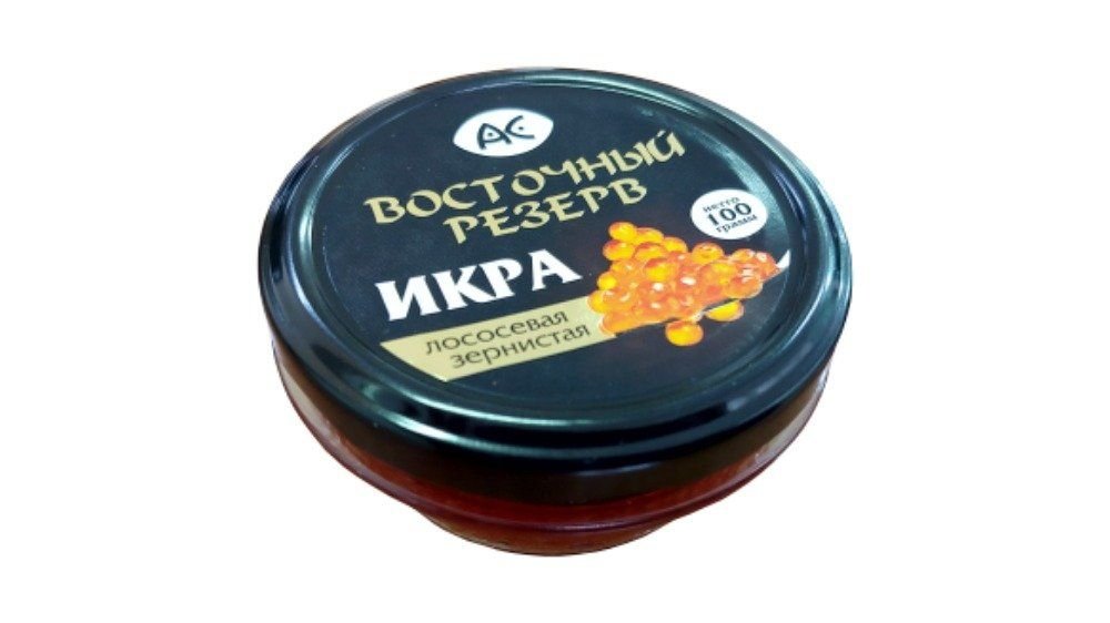 Икра ВОСТОЧНЫЙ РЕЗЕРВ Лососевая зернистая 220г с/б
