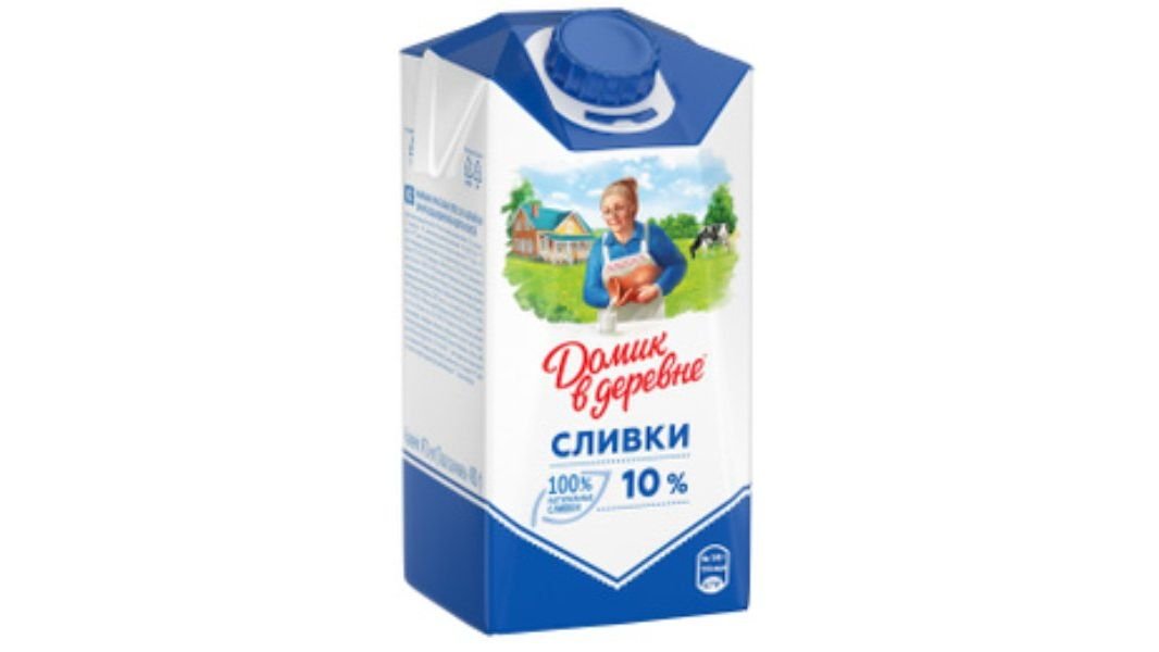 Сливки Домик в Деревне 10% 470 мл