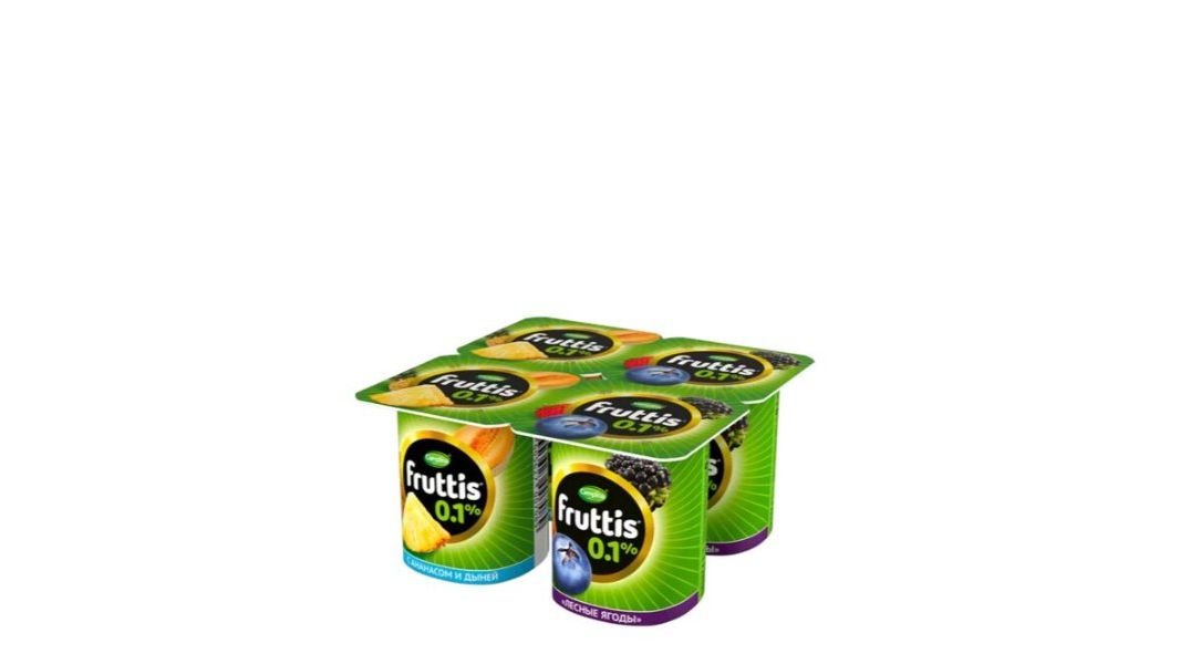 Йогурт Fruttis ананас/дыня/лесные ягоды 0.1% 110 г
