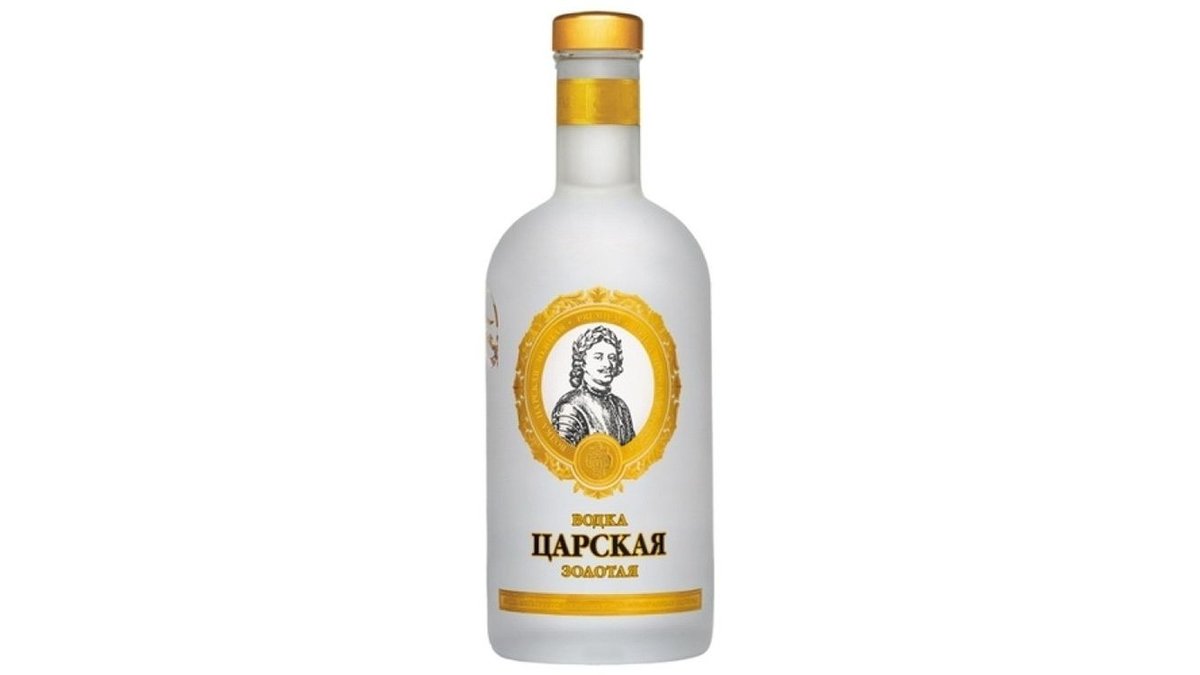 Водка Царская золотая 40% 0.7 л