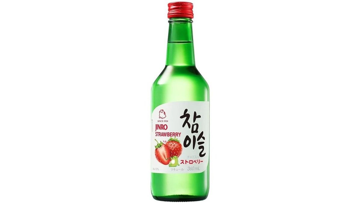 Водка соджу Jinro Strawberry 13% 360 мл