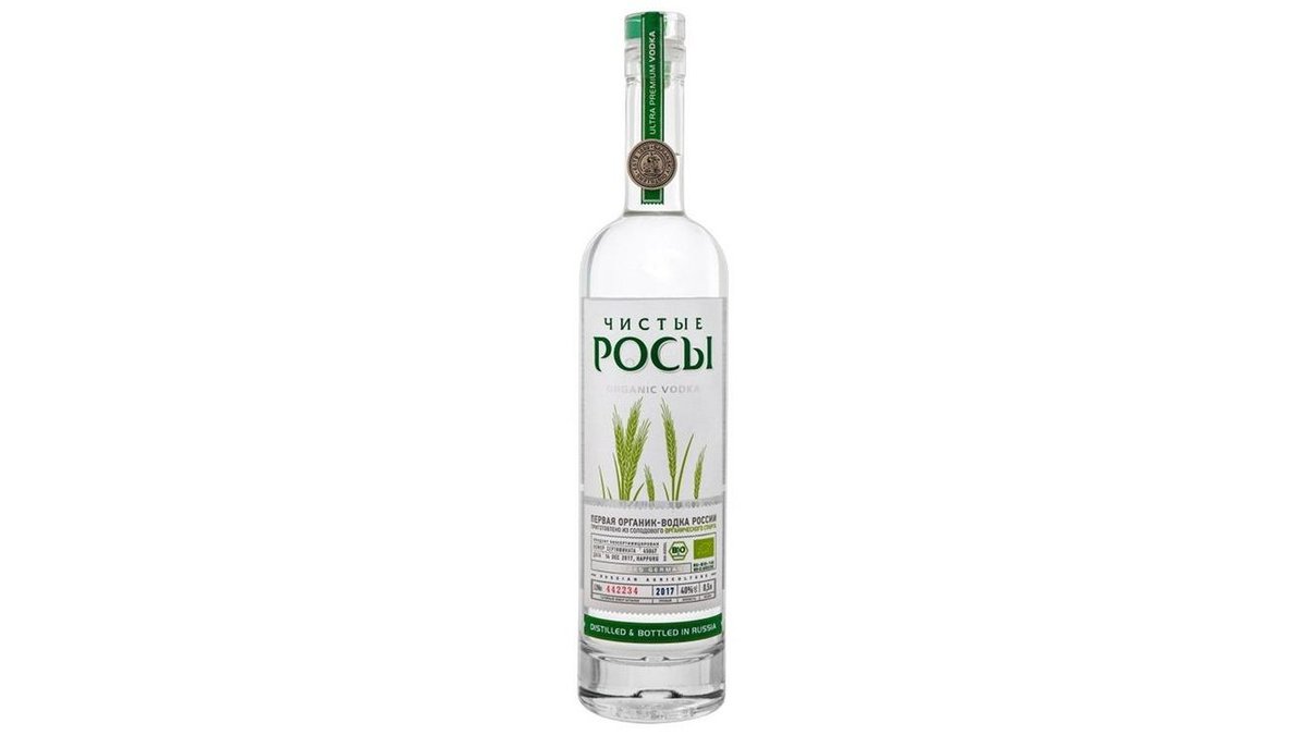 Водка Чистые Росы 40% 0.5 Л Ст/Бут.-4601823006482