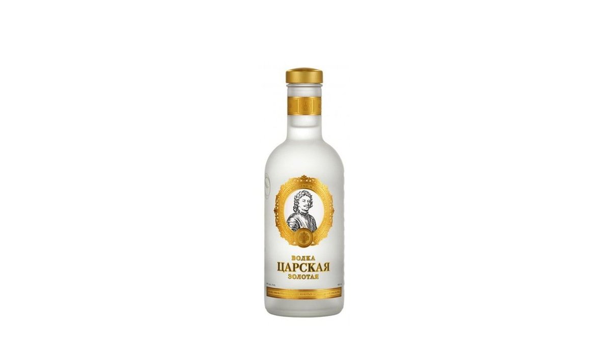Водка Царская золотая 40% 0.5 л