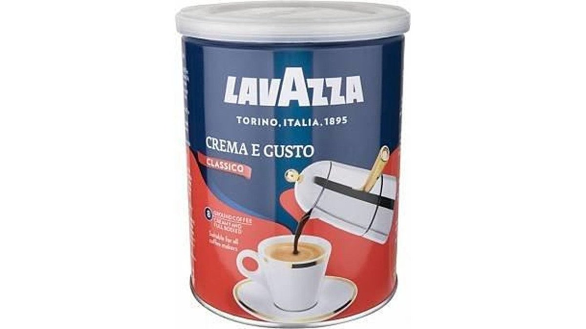 Кофе LAVAZZA Crema e Gusto молотый 250г ж/б