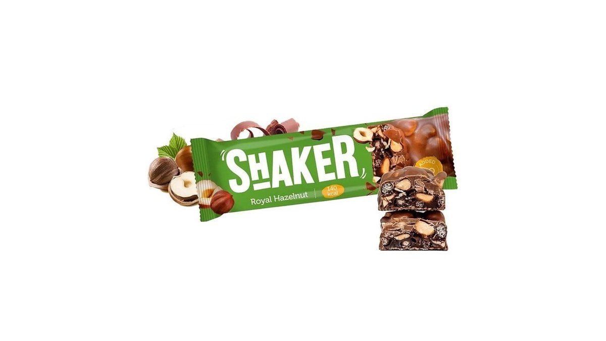 Батончик Fitnesshock Shaker фундук 35 г