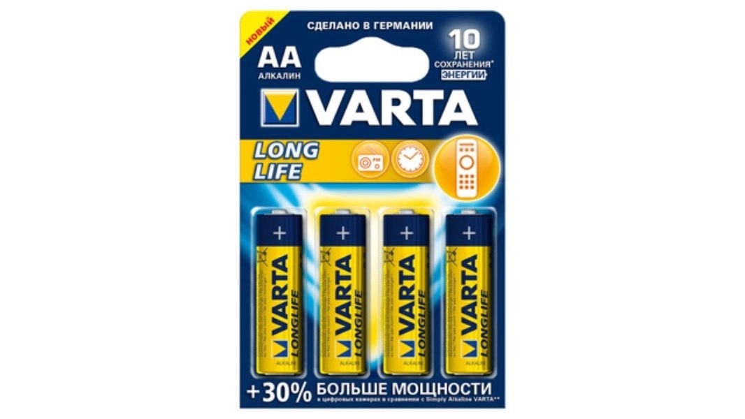 Батарейки Varta longlife mignon 1.5v - lr6/aa 4 шт