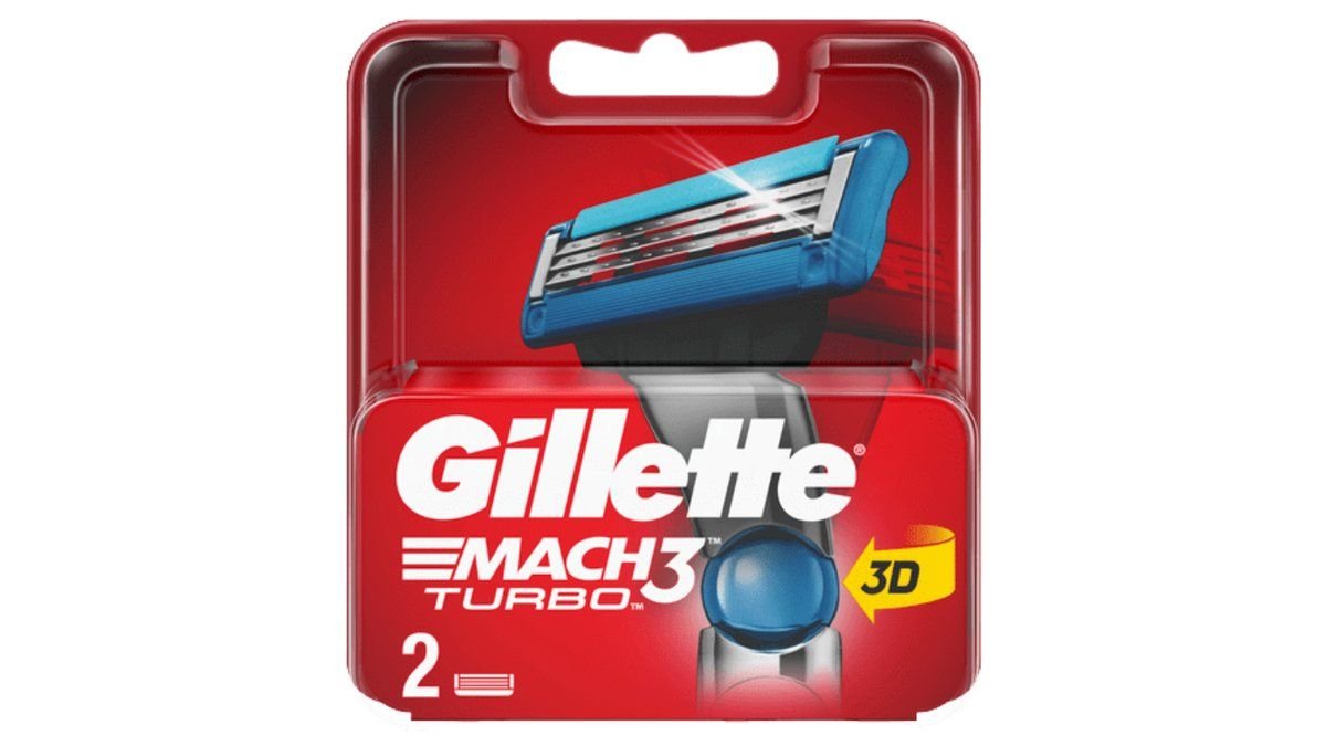 Кассеты д/бритья Gillette mach3 turbo aлoe 2шт