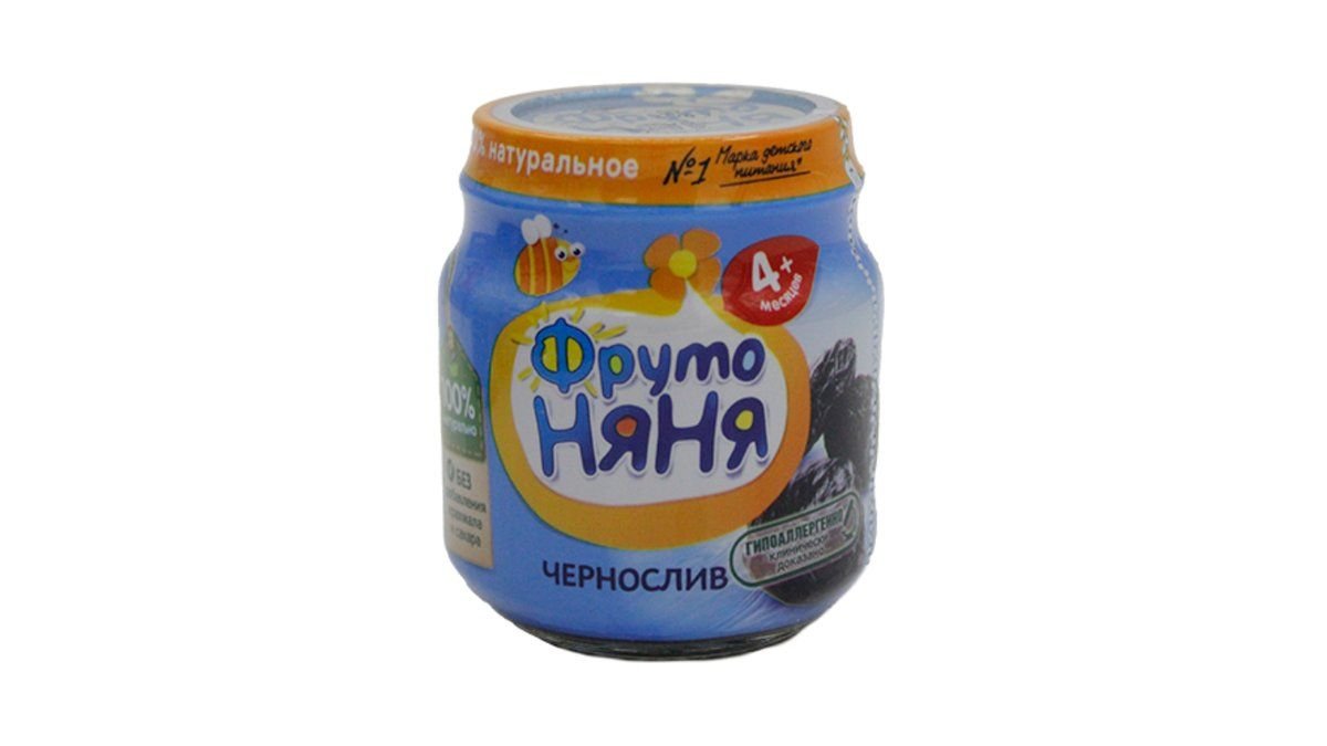 Фрутоняня пюре натуральное Чернослив 100 г