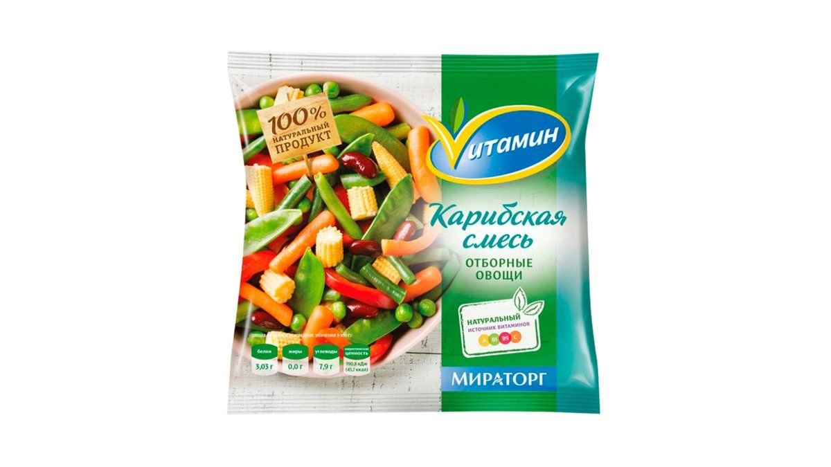 Смесь Мираторг Карибская замороженная 400 г