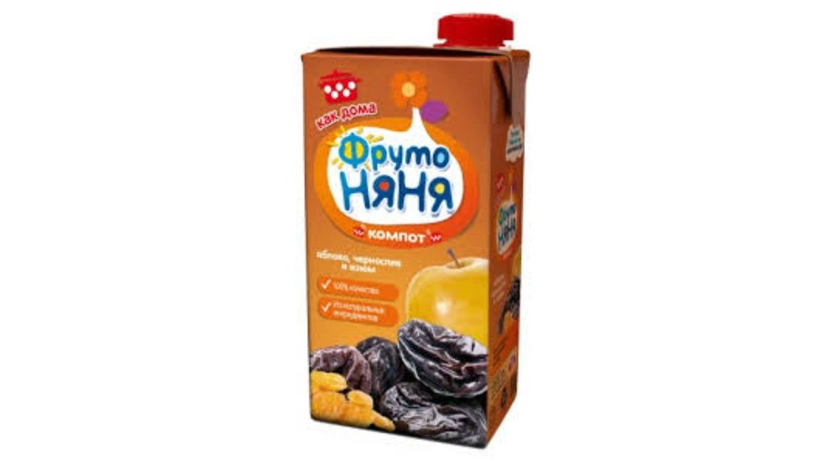 Пюре ФРУТО НЯНЯ Яблоко банан и груша с печеньем 90г м/у