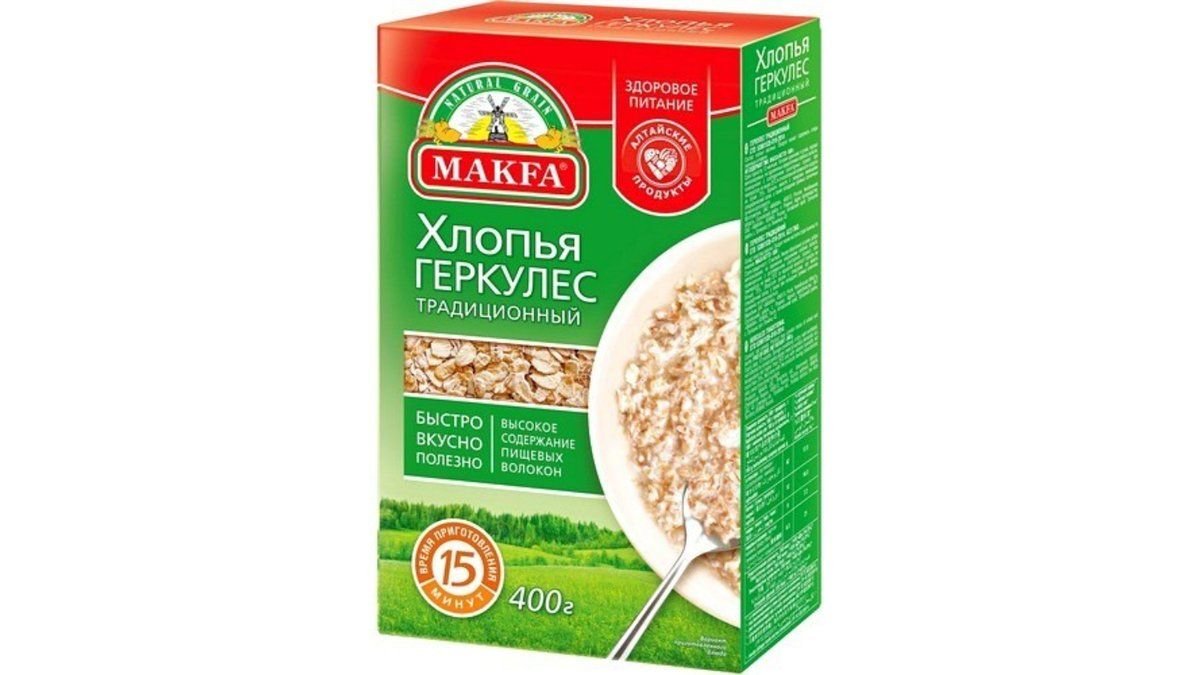 Хлопья Makfa геркулес традиционный 400 г